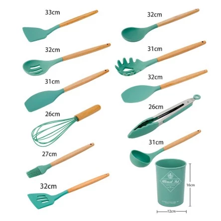 ATAS 12pcs Silicone Cookware Set