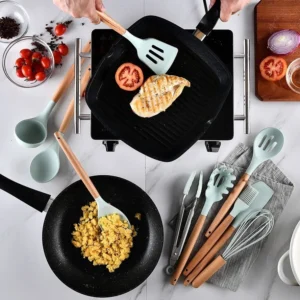DESSINO 12pcs Silicone Cooking Set