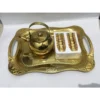 Gold Teapot Glass Cup Tray Set