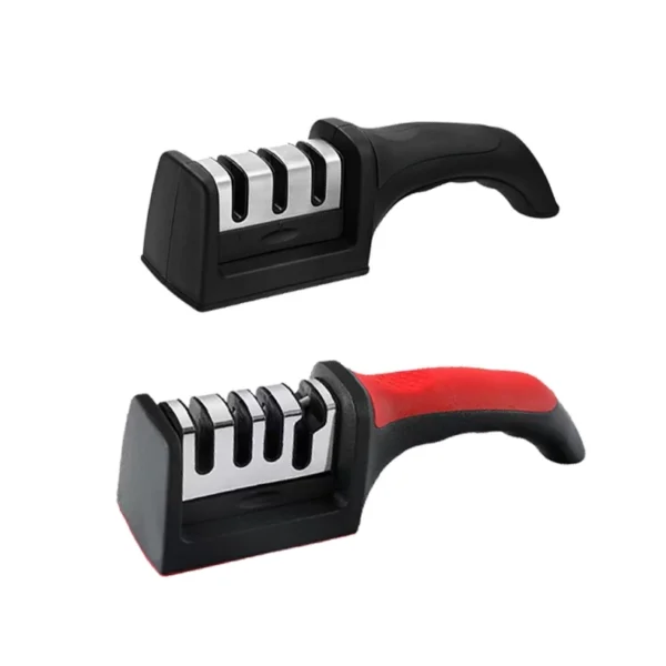Random 3 Stage Knife Sharpener Anti Slip Base