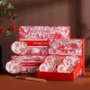 Japanese Red Rose Ceramic Bowl Set