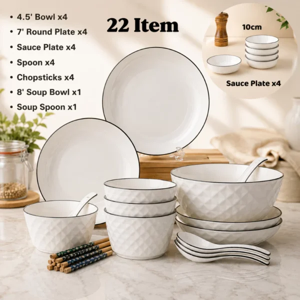 Nordic Ceramic Dinnerware Set