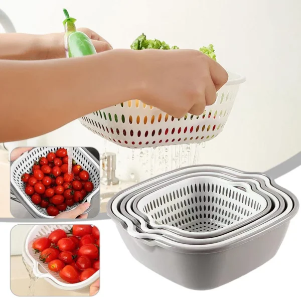 Set Of Six Draining Baskets