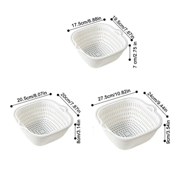 Set Of Six Draining Baskets