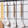 3PCS White Silicone Utensil Set