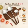 2 in 1 Mushroom Slotted Spatula Ladle