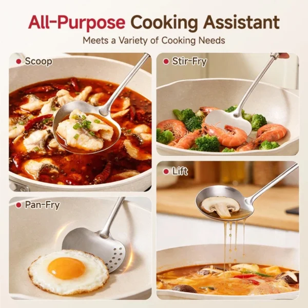 2 in 1 Mushroom Slotted Spatula Ladle