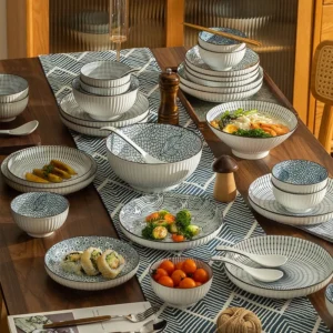 ANZEN Japanese Ceramic Dinner Set