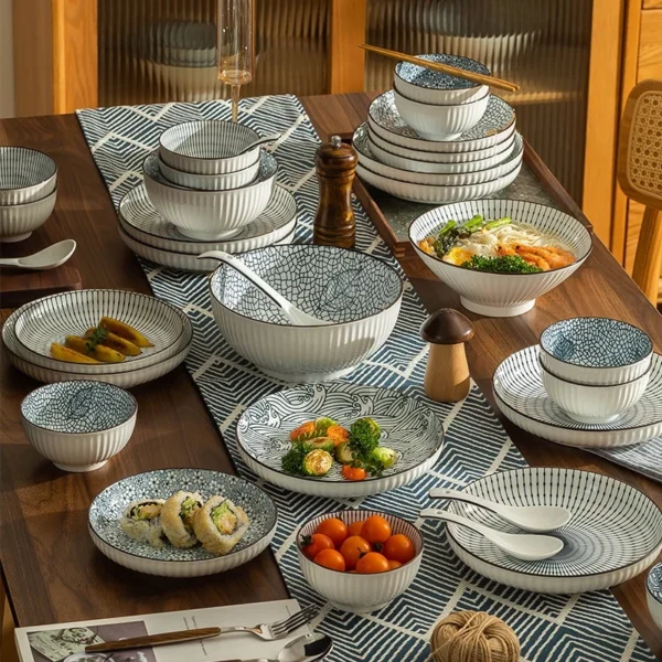 ANZEN Japanese Ceramic Dinner Set